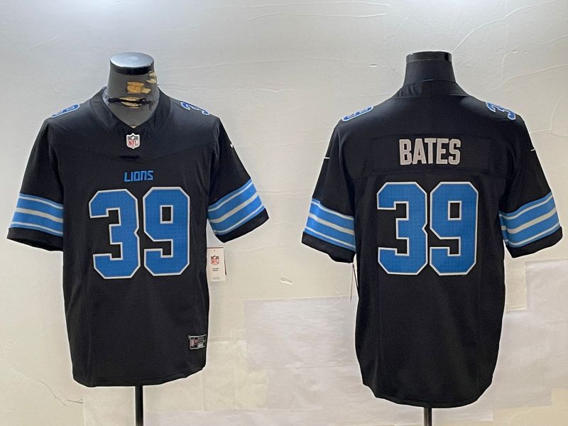 Men Detroit Lions #39 Bates Black three generations 2024 Nike Limited NFL Jersey style 1->detroit lions->NFL Jersey